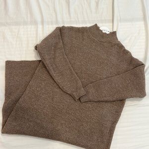 Midi Brown Sweater Dress